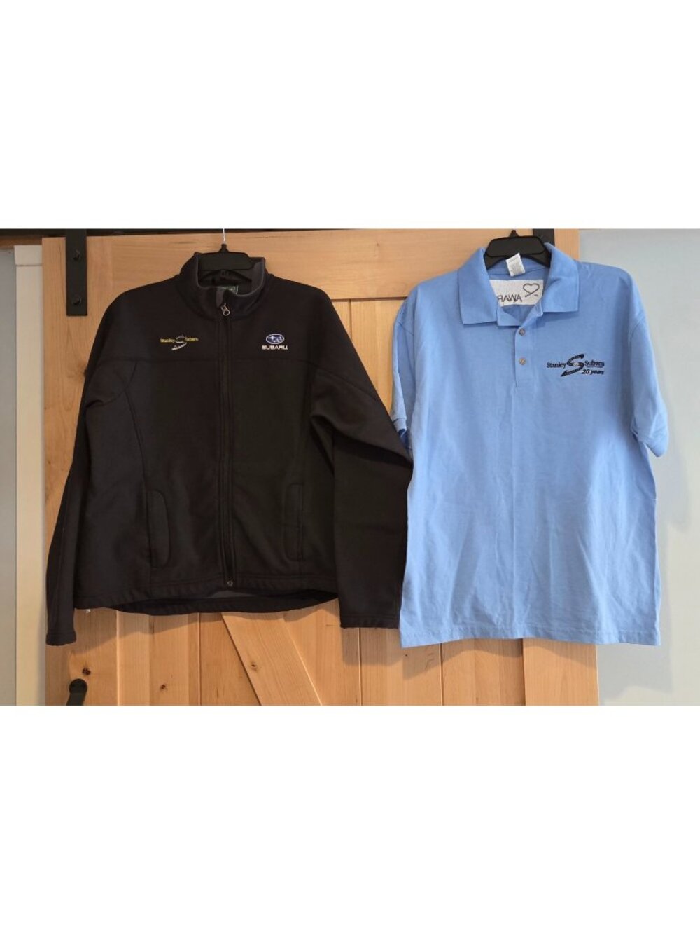 Lot of 2 Women's Size L Shirt &Jacket Stanley Subaru LL Bean